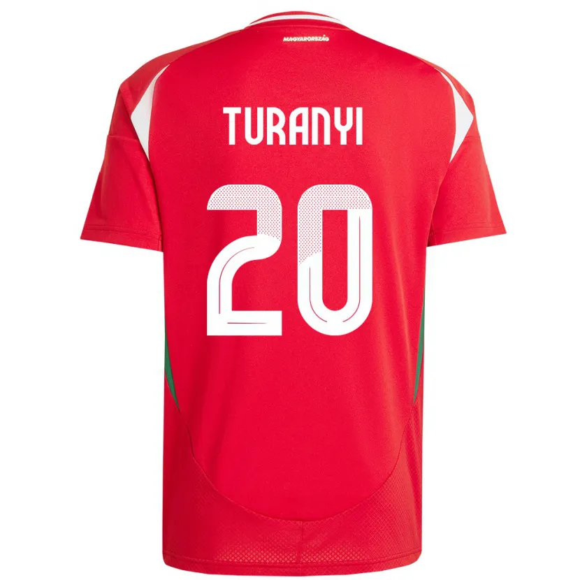 Danxen Damen Ungarn Lilla Turányi #20 Rot Heimtrikot Trikot 24-26 T-Shirt