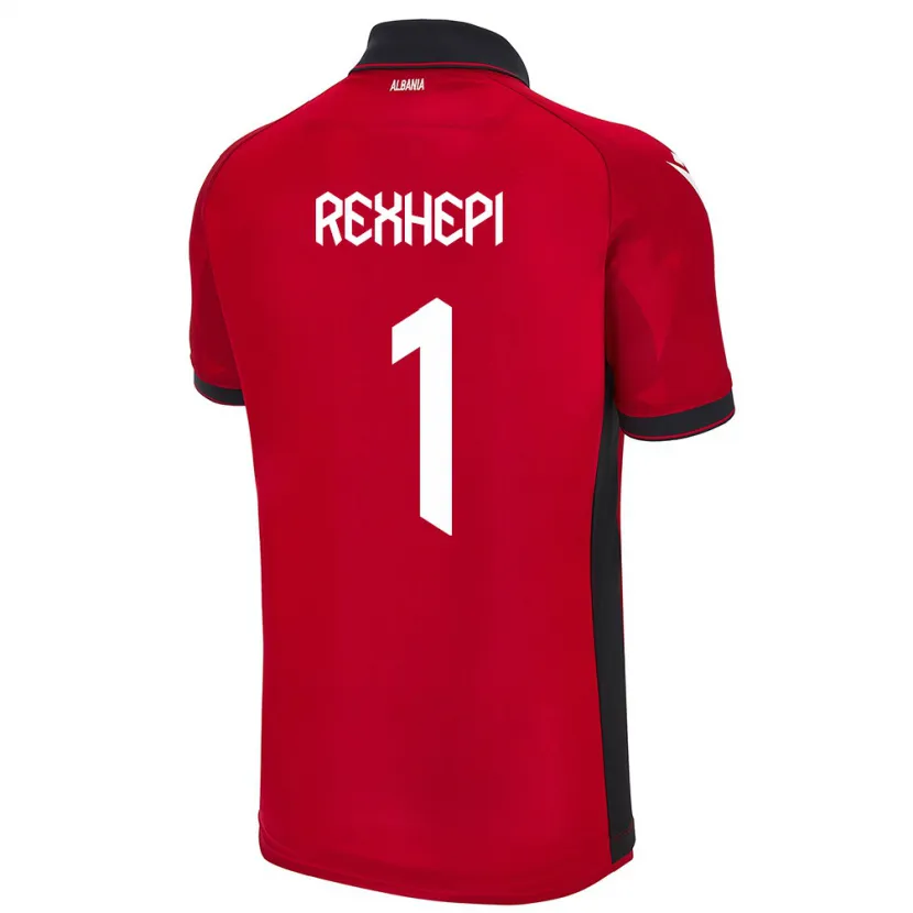 Danxen Damen Albanien Viona Rexhepi #1 Rot Heimtrikot Trikot 24-26 T-Shirt