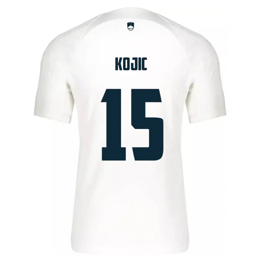 Danxen Damen Slowenien Dino Kojic #15 Weiß Heimtrikot Trikot 24-26 T-Shirt