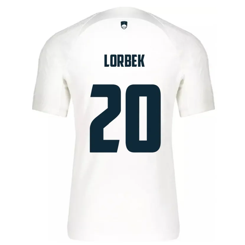 Danxen Damen Slowenien Anej Lorbek #20 Weiß Heimtrikot Trikot 24-26 T-Shirt