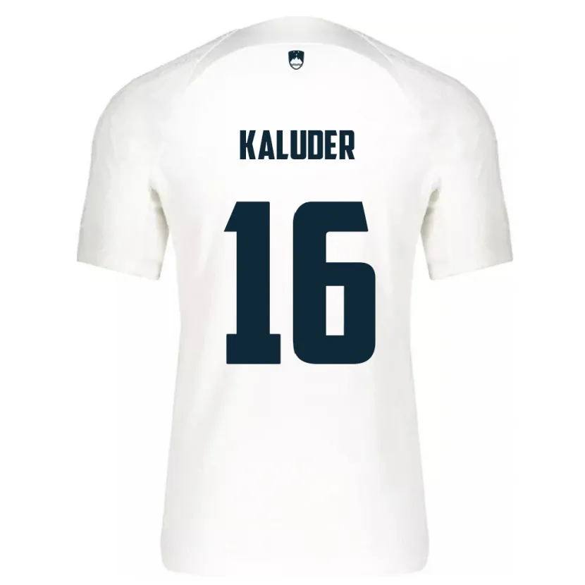 Danxen Damen Slowenien Grega Kaluder #16 Weiß Heimtrikot Trikot 24-26 T-Shirt
