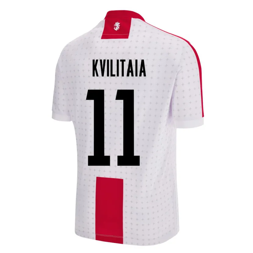 Danxen Damen Georgien Giorgi Kvilitaia #11 Weiß Heimtrikot Trikot 24-26 T-Shirt