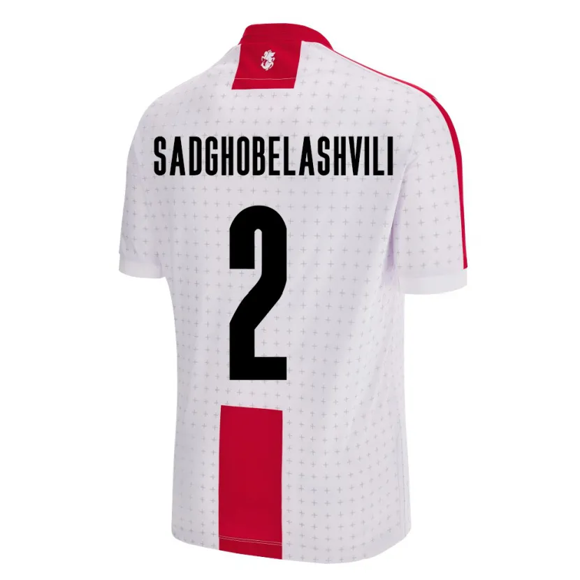 Danxen Damen Georgien Gela Sadghobelashvili #2 Weiß Heimtrikot Trikot 24-26 T-Shirt