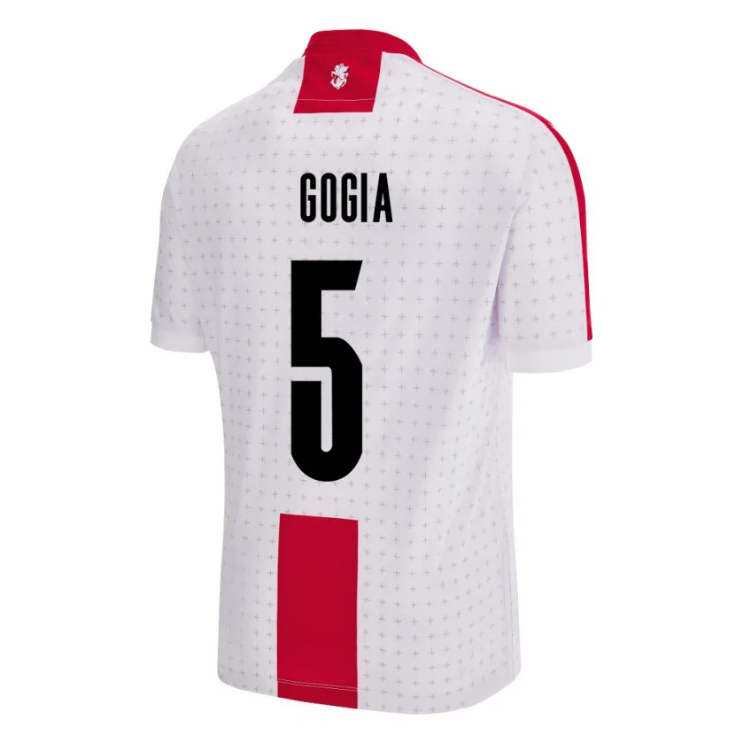 Danxen Damen Georgien Gigi Gogia #5 Weiß Heimtrikot Trikot 24-26 T-Shirt