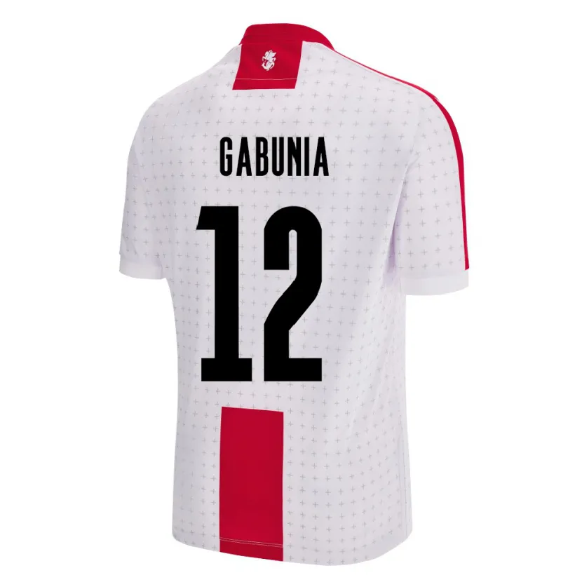 Danxen Damen Georgien Tatia Gabunia #12 Weiß Heimtrikot Trikot 24-26 T-Shirt