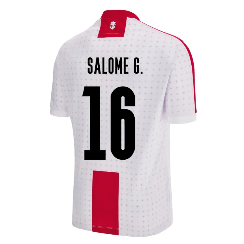 Danxen Damen Georgien Salome Gasviani #16 Weiß Heimtrikot Trikot 24-26 T-Shirt