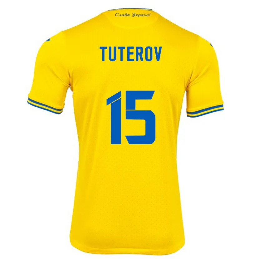 Danxen Damen Ukraine Timur Tuterov #15 Gelb Heimtrikot Trikot 24-26 T-Shirt