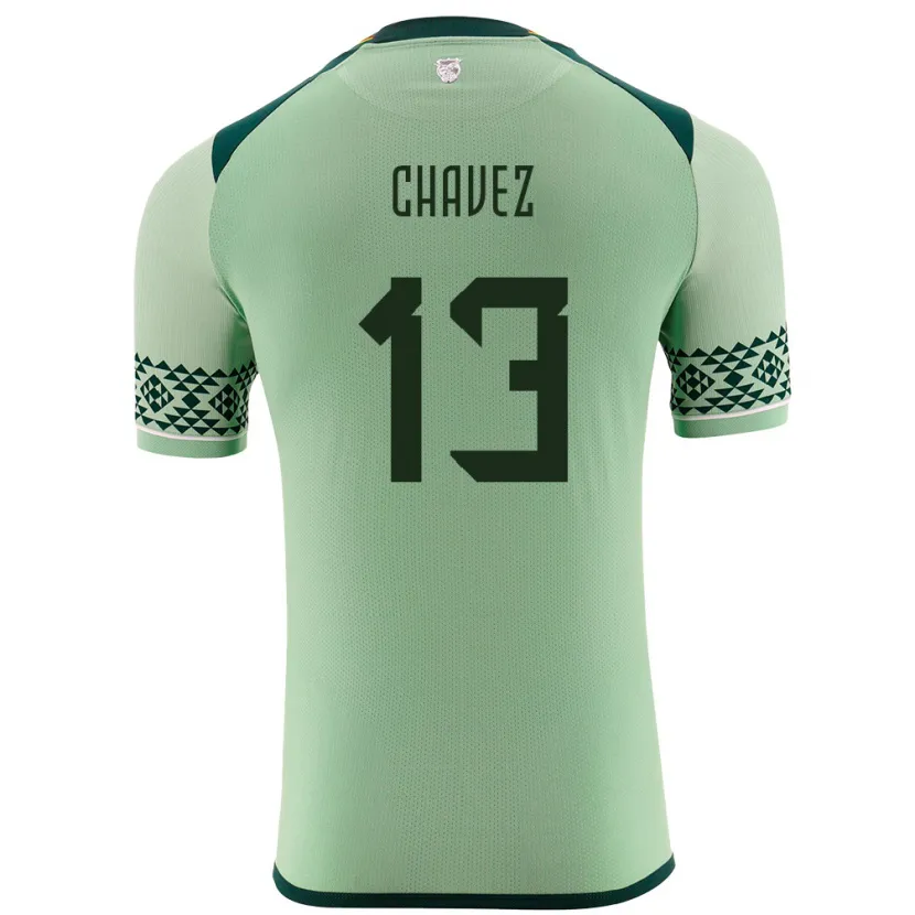 Danxen Damen Bolivien Lucas Chávez #13 Hellgrün Heimtrikot Trikot 24-26 T-Shirt