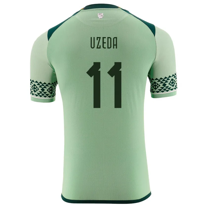 Danxen Damen Bolivien Javier Uzeda #11 Hellgrün Heimtrikot Trikot 24-26 T-Shirt