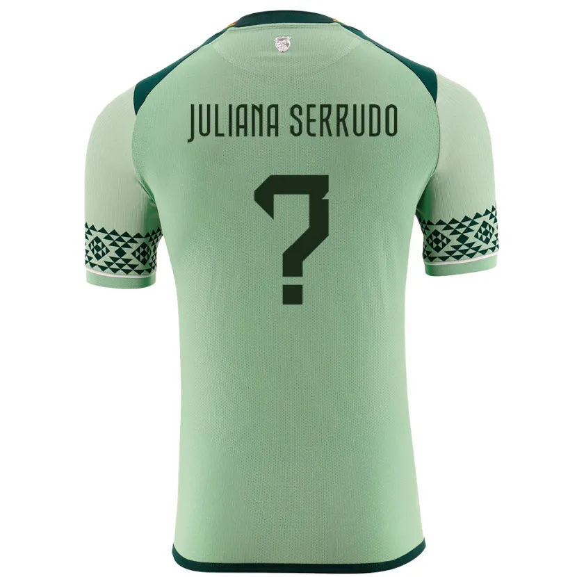 Danxen Damen Bolivien Eyda Juliana Serrudo #0 Hellgrün Heimtrikot Trikot 24-26 T-Shirt