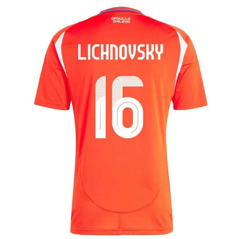 Danxen Damen Chile Igor Lichnovsky #16 Rot Heimtrikot Trikot 24-26 T-Shirt
