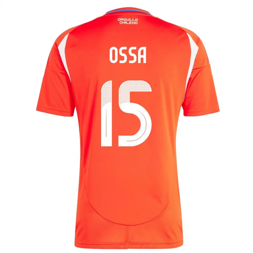 Danxen Damen Chile Diego Ossa #15 Rot Heimtrikot Trikot 24-26 T-Shirt