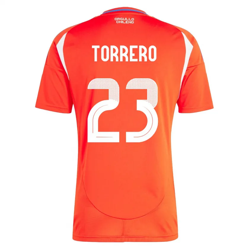 Danxen Damen Chile Ryann Torrero #23 Rot Heimtrikot Trikot 24-26 T-Shirt
