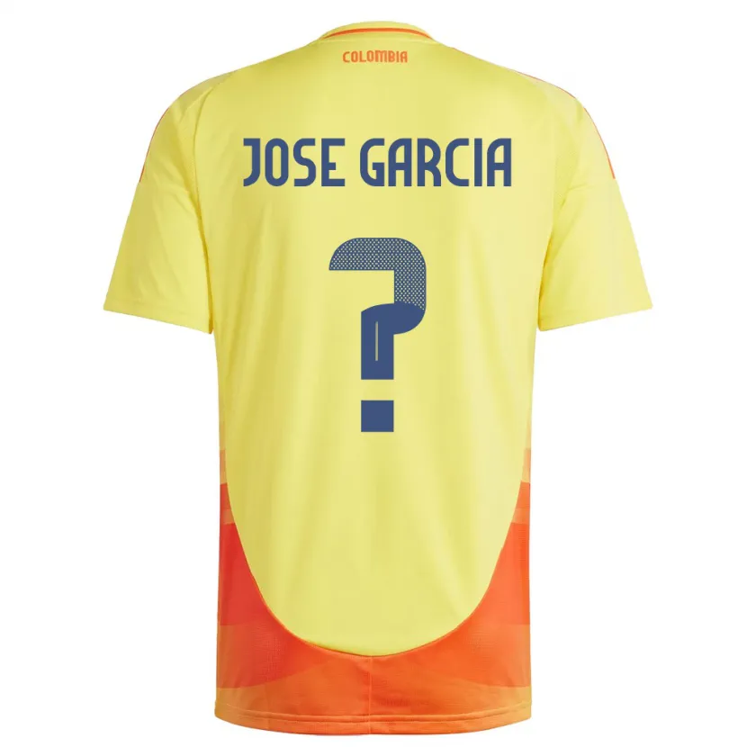 Danxen Damen Kolumbien José García #0 Gelb Heimtrikot Trikot 24-26 T-Shirt