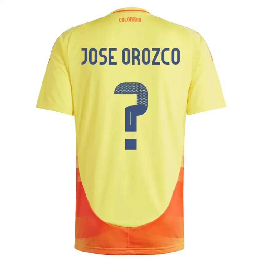 Danxen Damen Kolumbien Juan José Orozco #0 Gelb Heimtrikot Trikot 24-26 T-Shirt