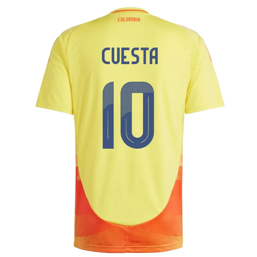 Danxen Damen Kolumbien Yisela Cuesta #10 Gelb Heimtrikot Trikot 24-26 T-Shirt