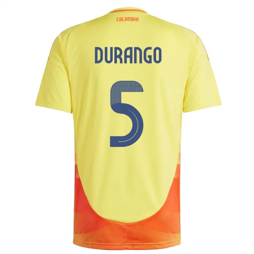 Danxen Damen Kolumbien Lorena Durango #5 Gelb Heimtrikot Trikot 24-26 T-Shirt