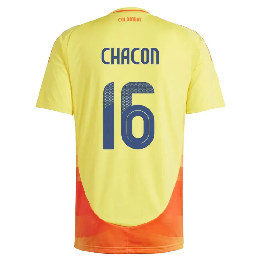 Danxen Damen Kolumbien Ivonne Chacón #16 Gelb Heimtrikot Trikot 24-26 T-Shirt