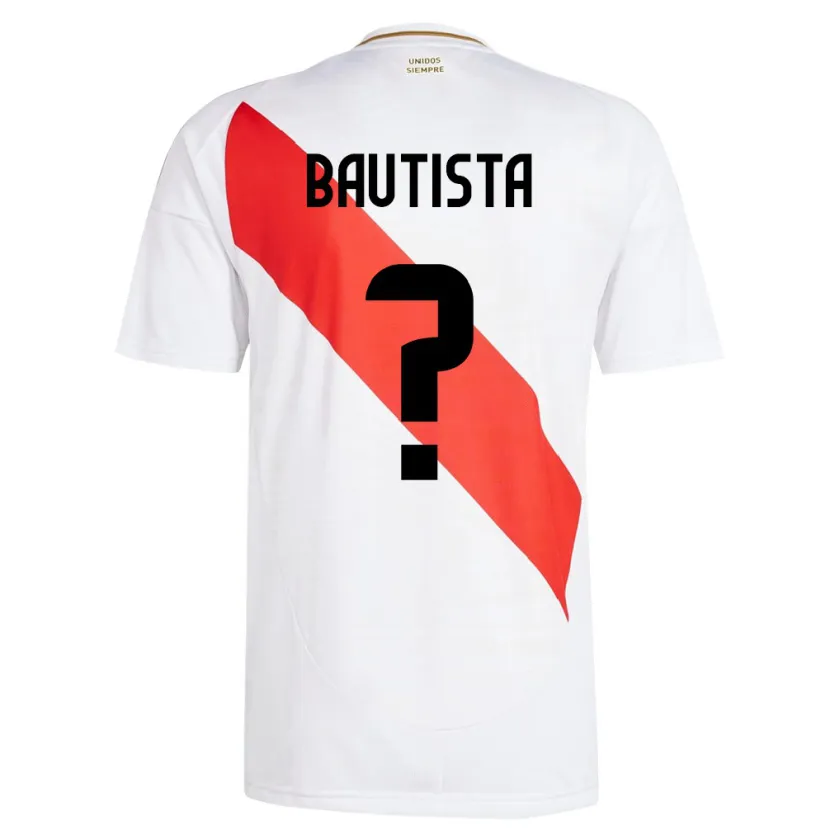 Danxen Damen Peru César Bautista #0 Weiß Heimtrikot Trikot 24-26 T-Shirt