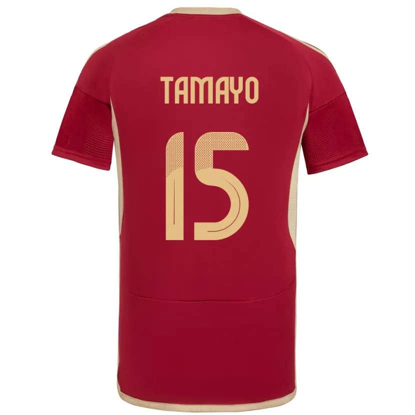 Danxen Damen Venezuela Bianneider Tamayo #15 Burgund Heimtrikot Trikot 24-26 T-Shirt