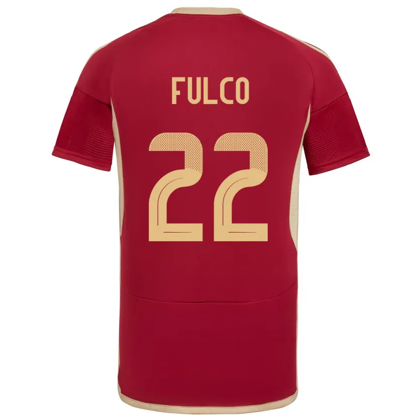 Danxen Damen Venezuela Pedro Fulco #22 Burgund Heimtrikot Trikot 24-26 T-Shirt