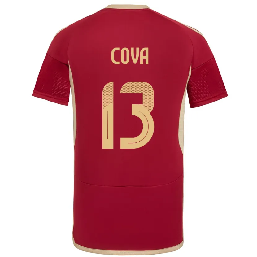 Danxen Damen Venezuela Alejandro Cova #13 Burgund Heimtrikot Trikot 24-26 T-Shirt