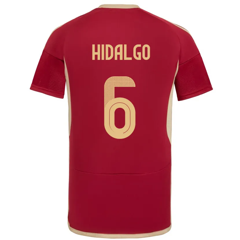 Danxen Damen Venezuela Rai Hidalgo #6 Burgund Heimtrikot Trikot 24-26 T-Shirt