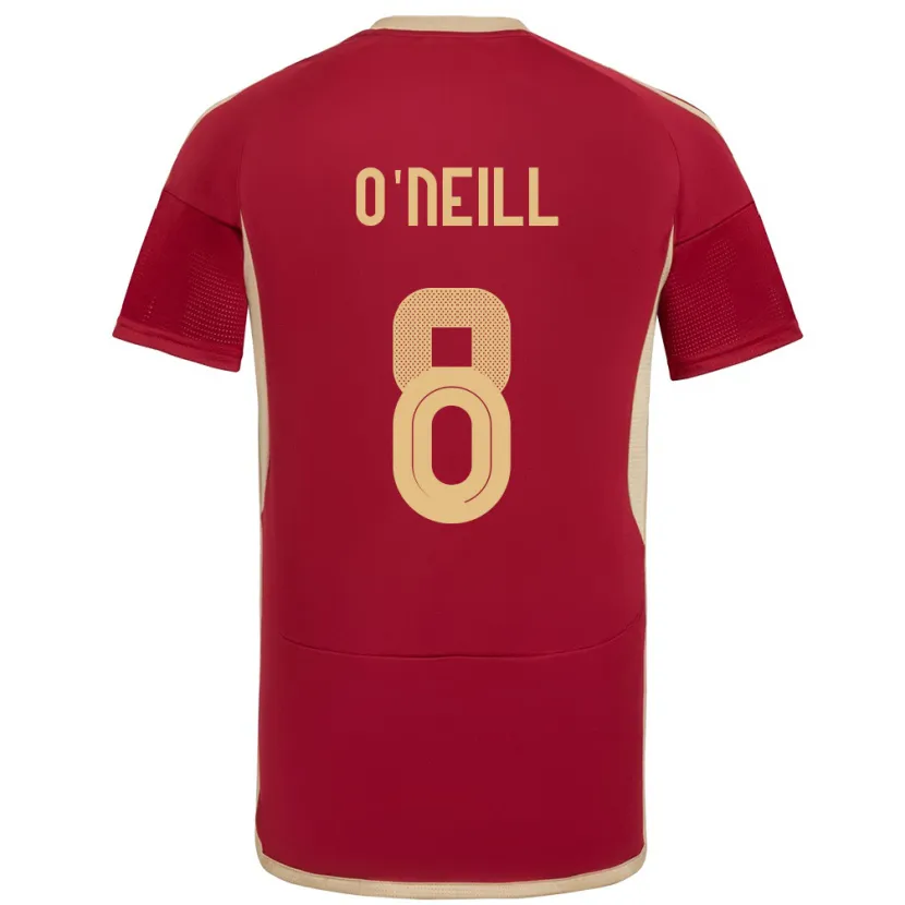 Danxen Damen Venezuela Sonia O'neill #8 Burgund Heimtrikot Trikot 24-26 T-Shirt