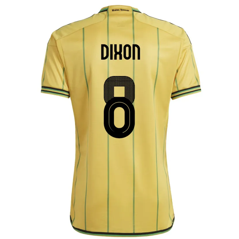 Danxen Damen Jamaika Kaheim Dixon #8 Gelb Heimtrikot Trikot 24-26 T-Shirt