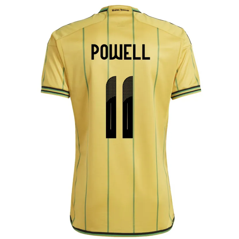 Danxen Damen Jamaika Destiny Powell #11 Gelb Heimtrikot Trikot 24-26 T-Shirt