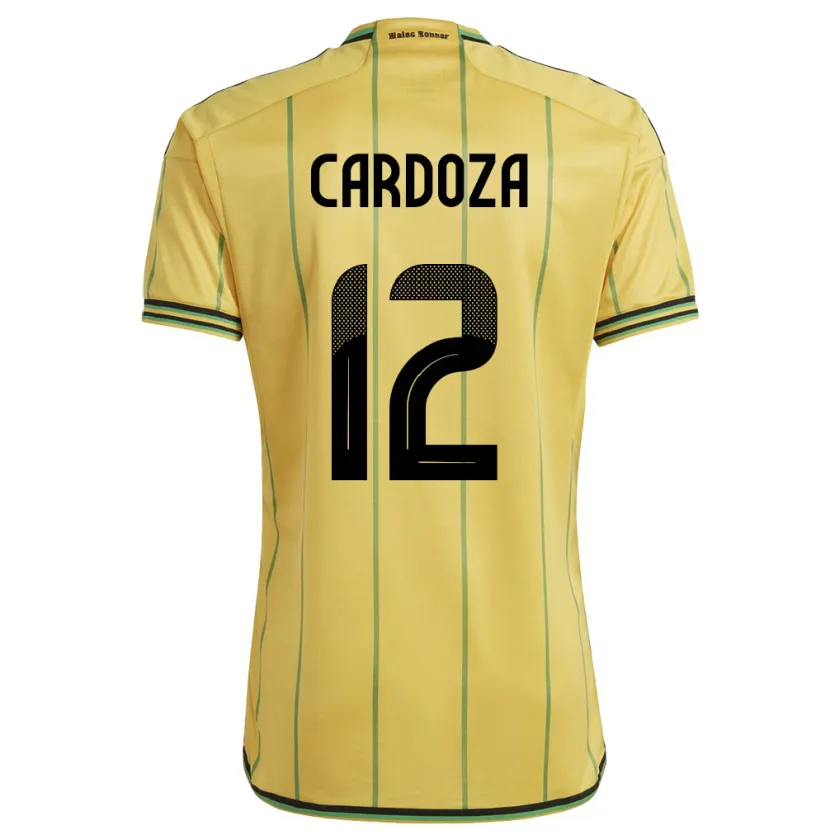 Danxen Damen Jamaika Naya Cardoza #12 Gelb Heimtrikot Trikot 24-26 T-Shirt
