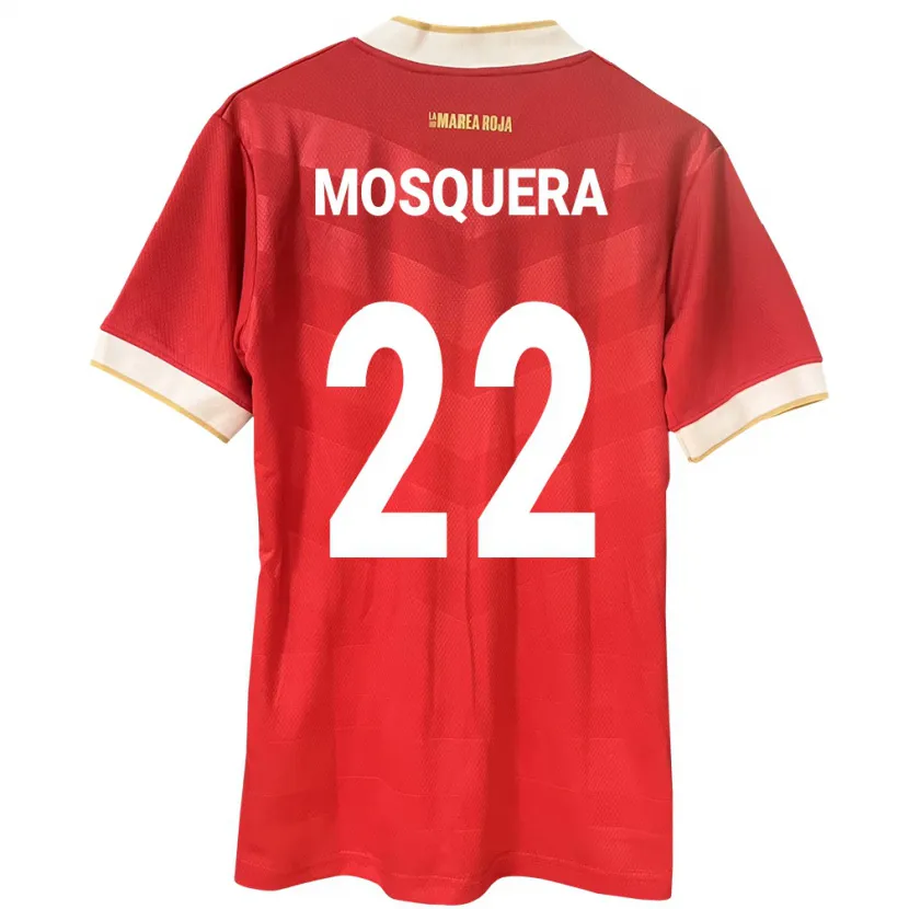 Danxen Damen Panama Orlando Mosquera #22 Rot Heimtrikot Trikot 24-26 T-Shirt