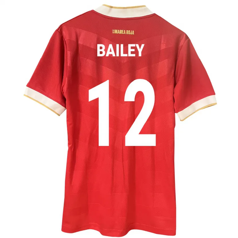Danxen Damen Panama Yenith Bailey #12 Rot Heimtrikot Trikot 24-26 T-Shirt