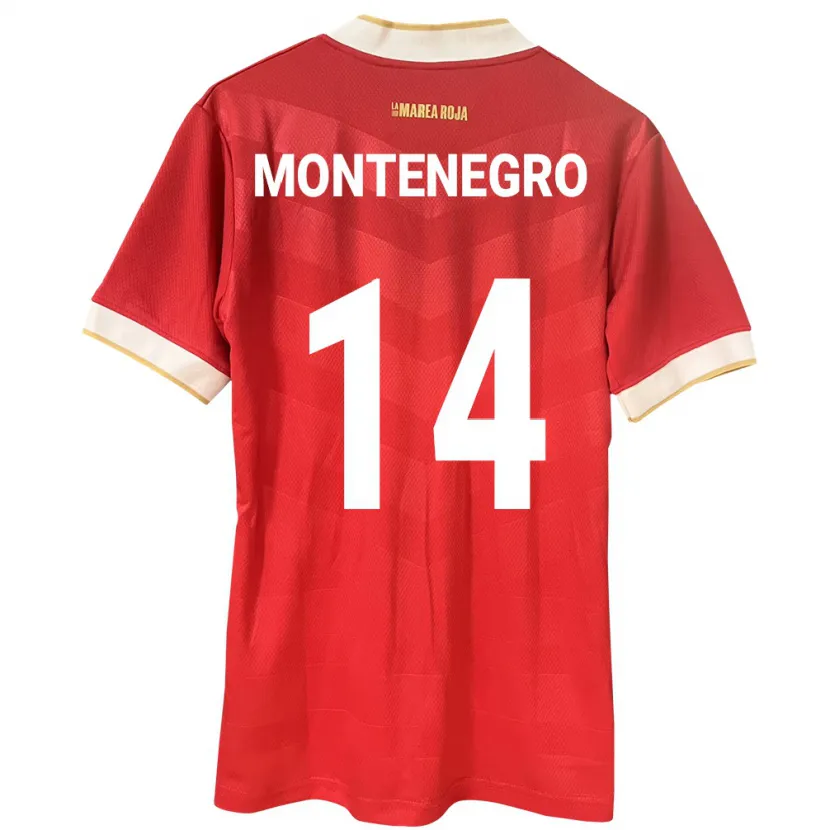 Danxen Damen Panama Carmen Montenegro #14 Rot Heimtrikot Trikot 24-26 T-Shirt