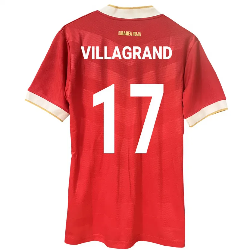 Danxen Damen Panama Gabriela Villagrand #17 Rot Heimtrikot Trikot 24-26 T-Shirt