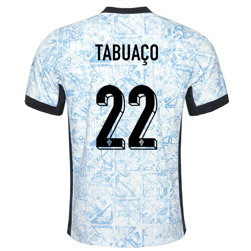 Danxen Damen Portugal Goncalo Tabuaco #22 Cremeblau Auswärtstrikot Trikot 24-26 T-Shirt