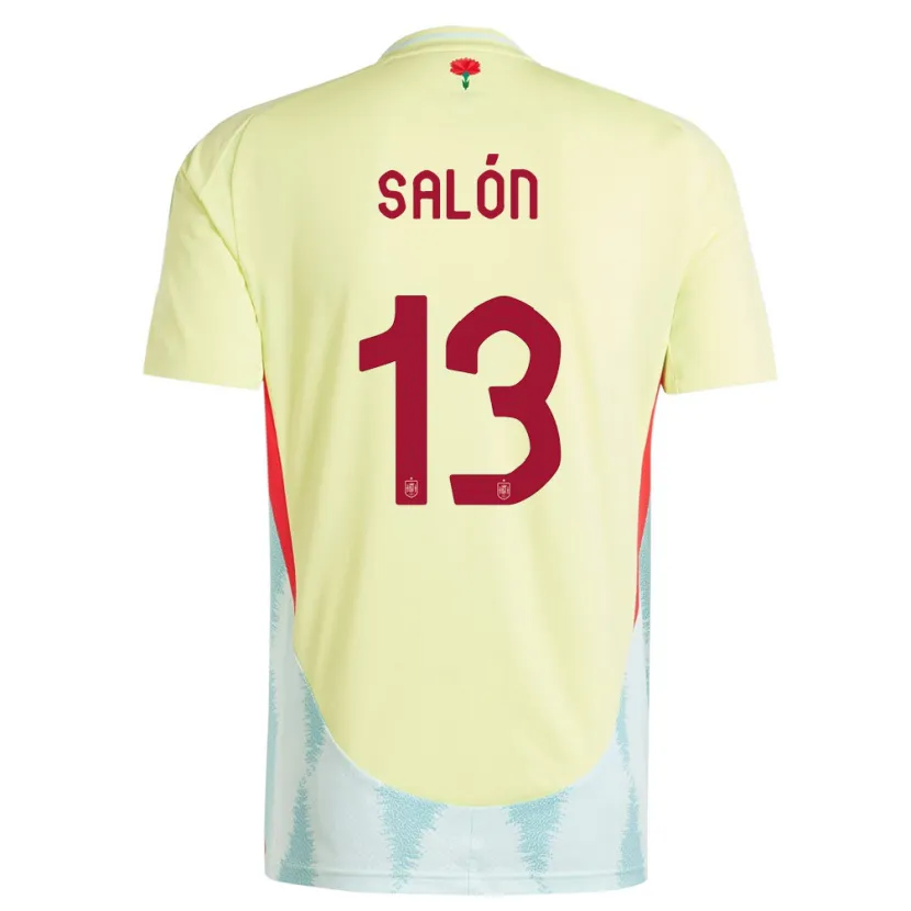 Danxen Damen Spanien Enith Salon #13 Gelb Auswärtstrikot Trikot 24-26 T-Shirt