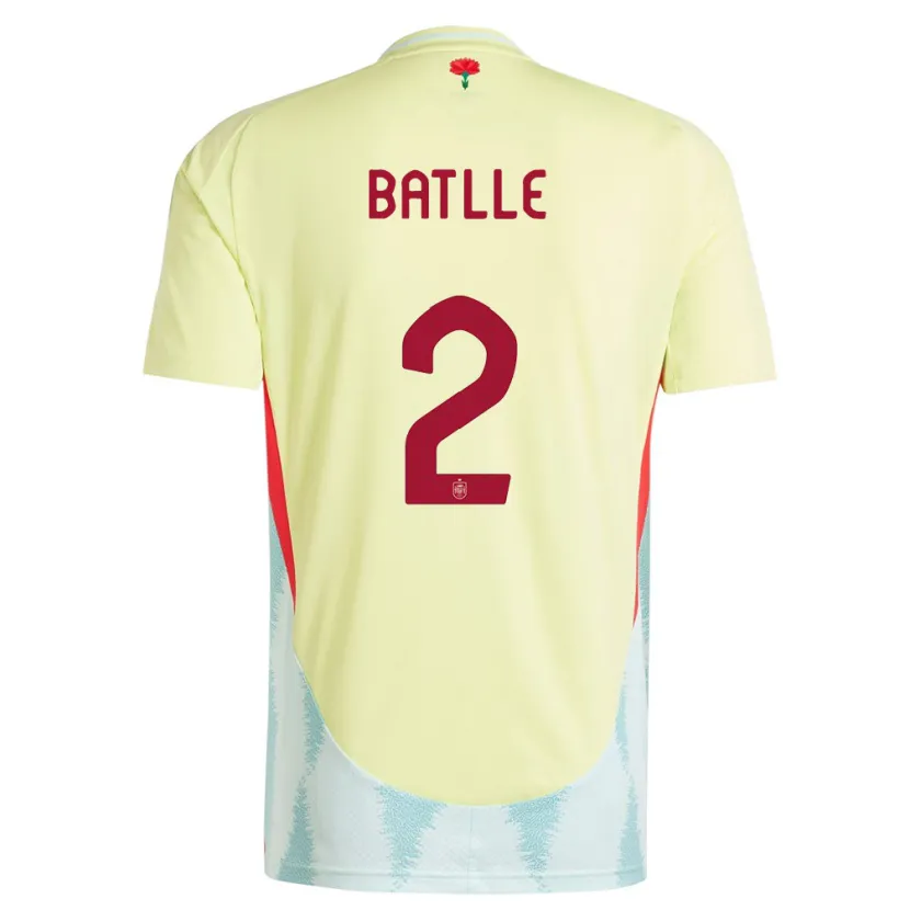 Danxen Damen Spanien Ona Batlle #2 Gelb Auswärtstrikot Trikot 24-26 T-Shirt