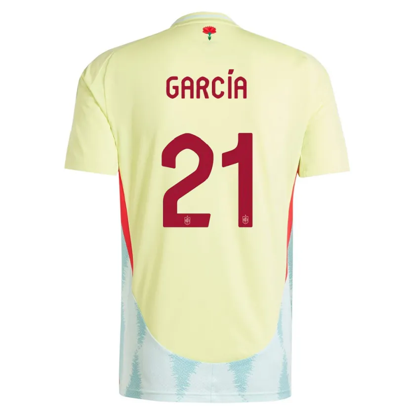 Danxen Damen Spanien Sheila Garcia #21 Gelb Auswärtstrikot Trikot 24-26 T-Shirt