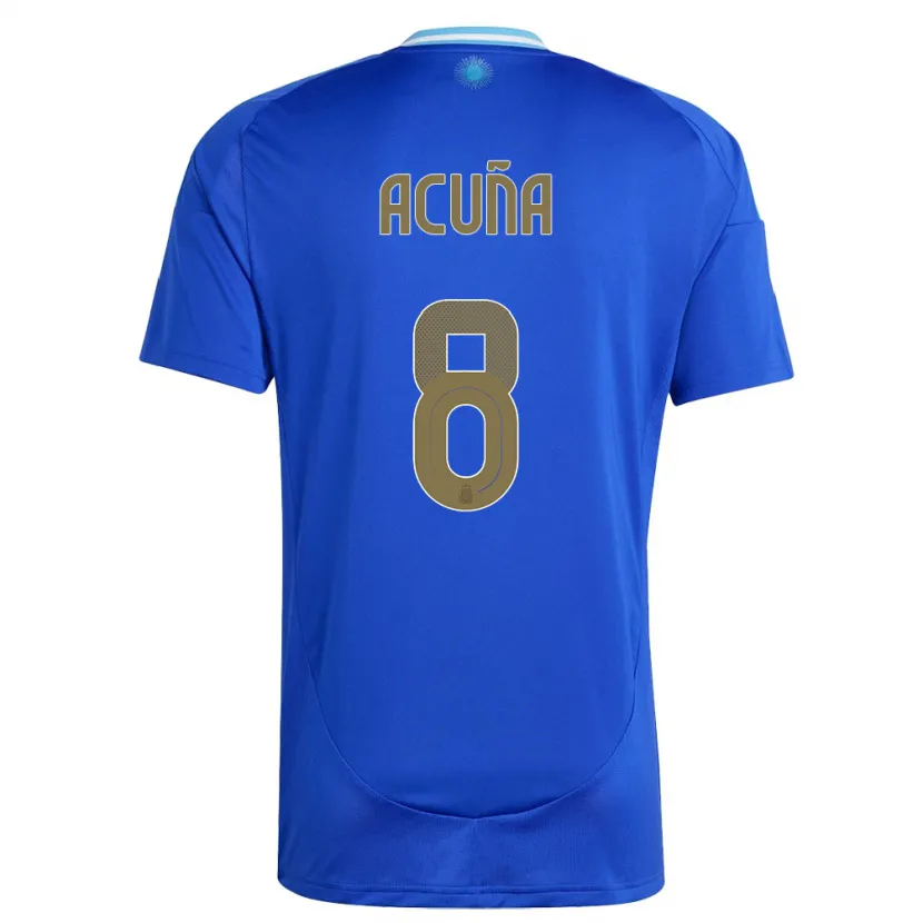 Danxen Damen Argentinien Marcos Acuna #8 Blau Auswärtstrikot Trikot 24-26 T-Shirt