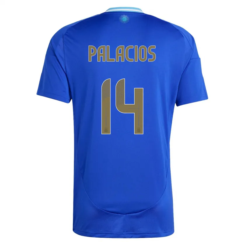 Danxen Damen Argentinien Exequiel Palacios #14 Blau Auswärtstrikot Trikot 24-26 T-Shirt