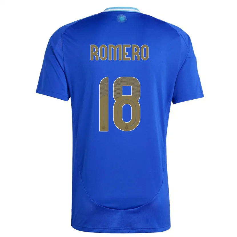 Danxen Damen Argentinien Luka Romero #18 Blau Auswärtstrikot Trikot 24-26 T-Shirt