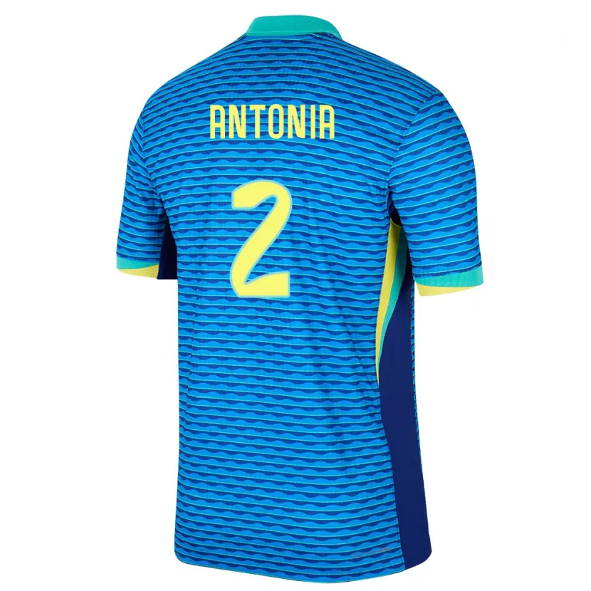 Danxen Damen Brasilien Antonia #2 Blau Auswärtstrikot Trikot 24-26 T-Shirt