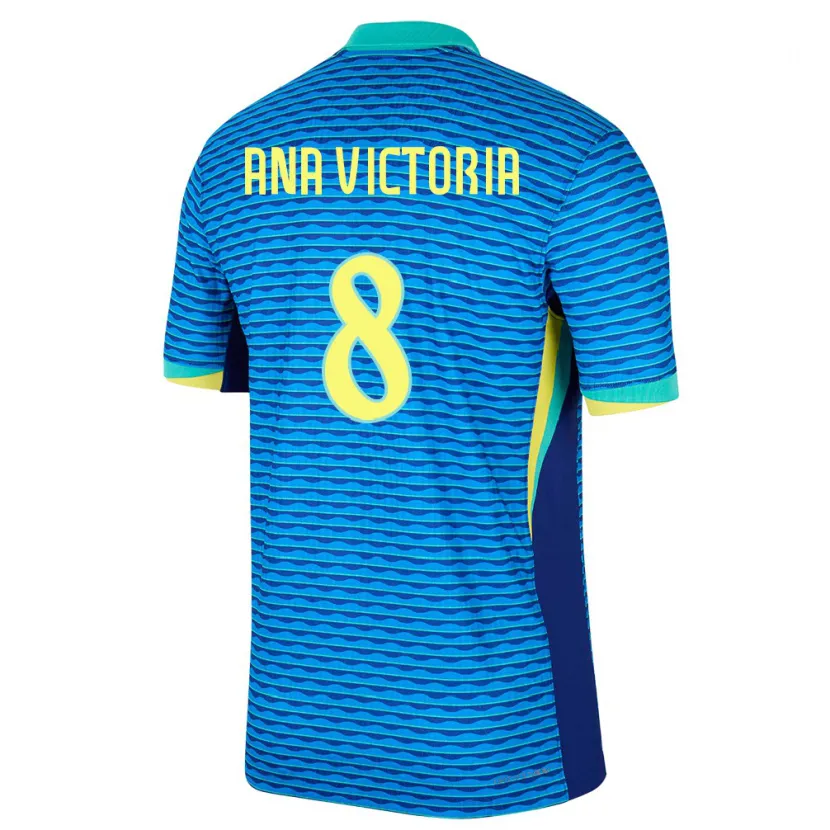 Danxen Damen Brasilien Ana Victoria #8 Blau Auswärtstrikot Trikot 24-26 T-Shirt