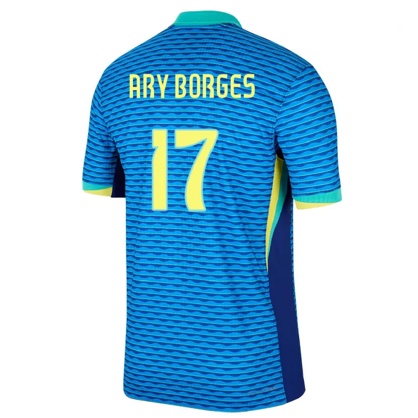 Danxen Damen Brasilien Ary Borges #17 Blau Auswärtstrikot Trikot 24-26 T-Shirt