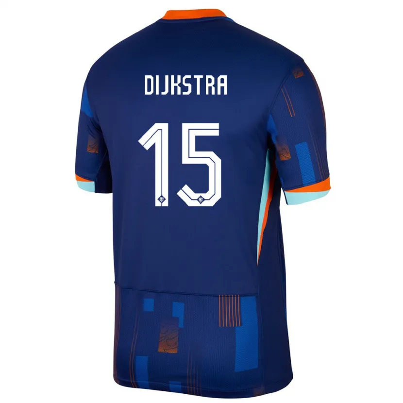 Danxen Damen Niederlande Caitlin Dijkstra #15 Blau Auswärtstrikot Trikot 24-26 T-Shirt