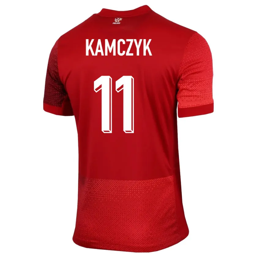 Danxen Damen Polen Ewelina Kamczyk #11 Rot Auswärtstrikot Trikot 24-26 T-Shirt