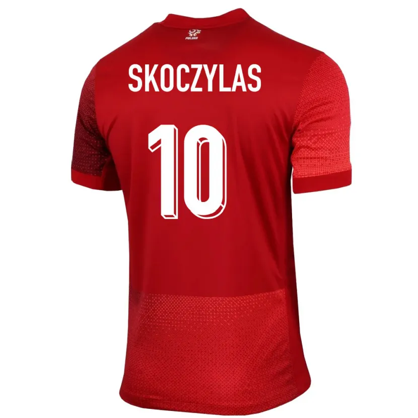 Danxen Damen Polen Mateusz Skoczylas #10 Rot Auswärtstrikot Trikot 24-26 T-Shirt