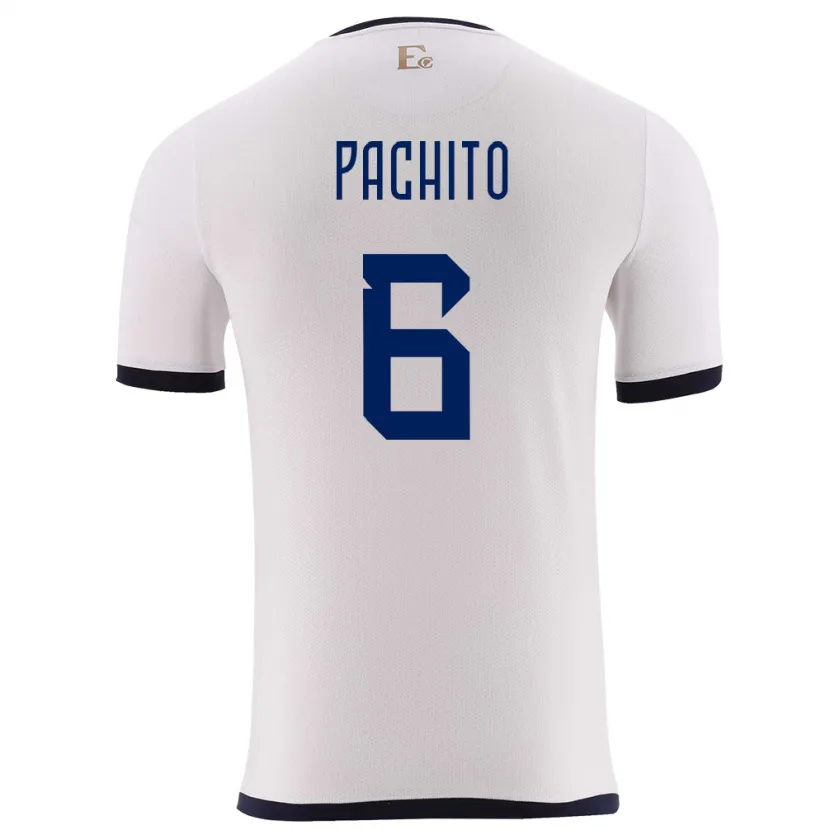 Danxen Damen Ecuador Angelica Pachito #6 Weiß Auswärtstrikot Trikot 24-26 T-Shirt