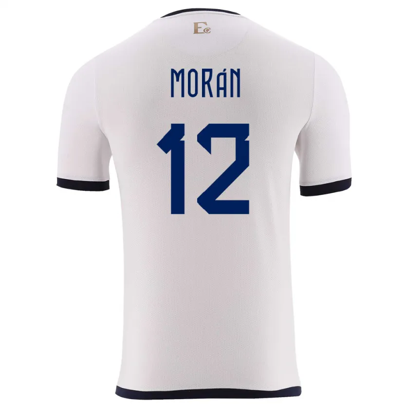 Danxen Damen Ecuador Andrea Moran #12 Weiß Auswärtstrikot Trikot 24-26 T-Shirt